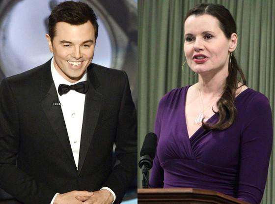 2013 Oscars Show, Seth MacFarlane, Geena Davis 2013 Oscars Show, Seth MacFarlane, Geena Davis
